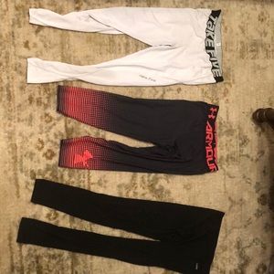 Three pairs of men’s compression tights